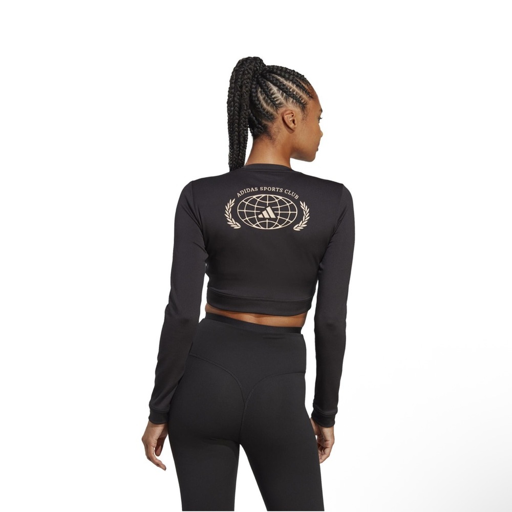 NWT Adidas sports women Jersey court long sleeves - Picture 4 of 5